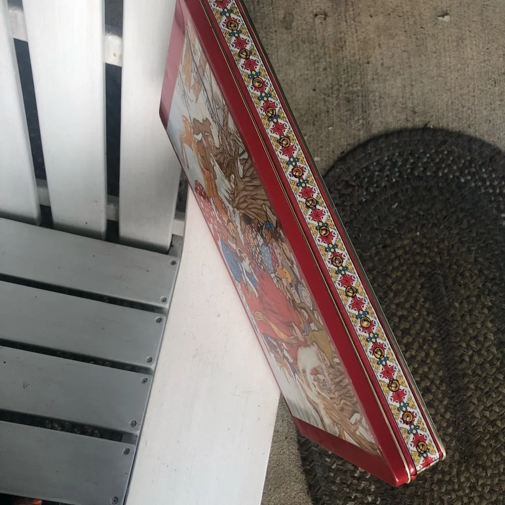 Vintage Christmas St. Nick Tin